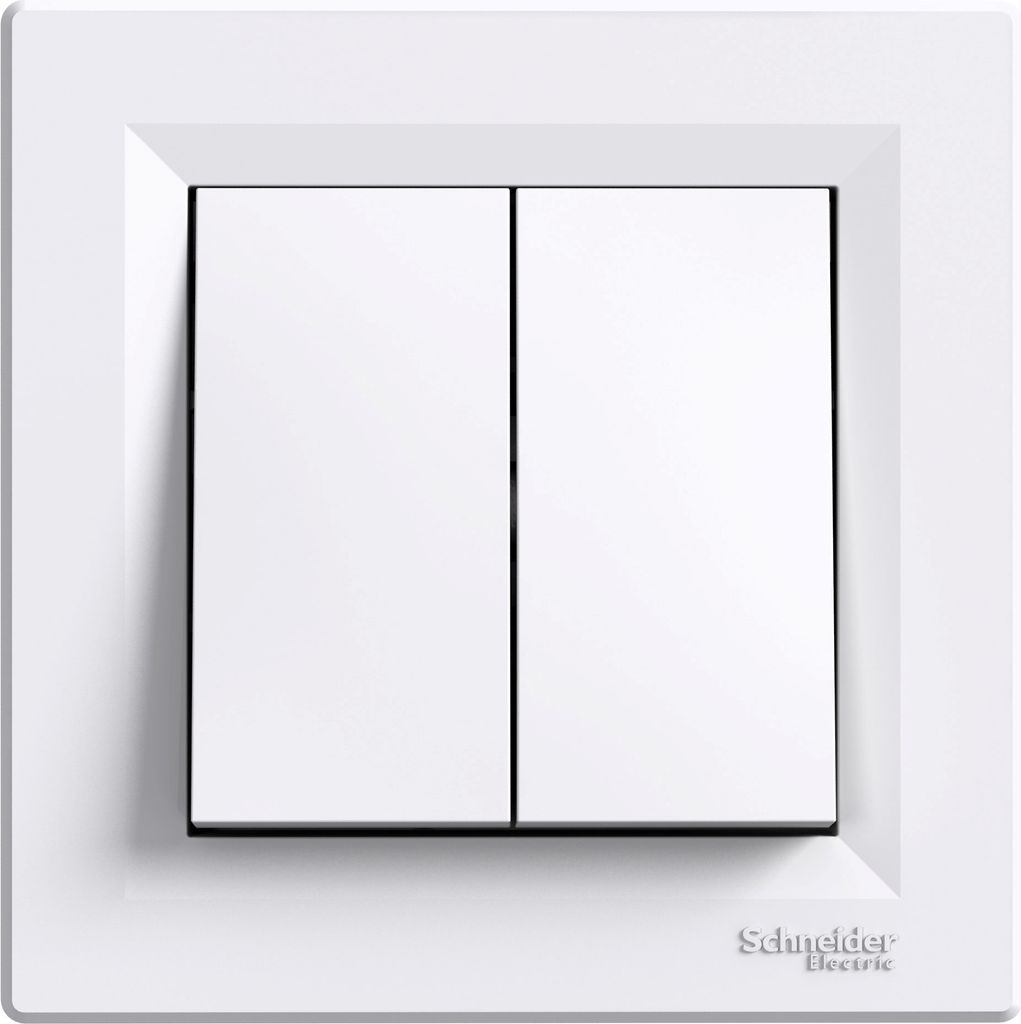 Schneider Electric Doppeltaster Asfora weiß - EPH1100121 Produktbild 