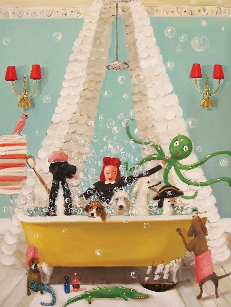 New York Puzzle Company Puzzle Bubble Bath - 1000 Teile Karton