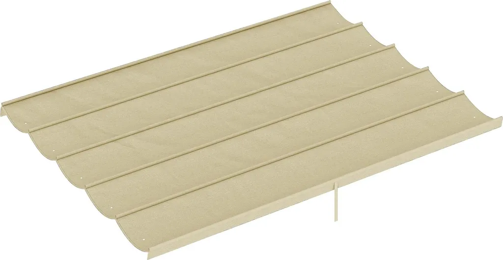 Bâche de rechange pour pergola coulissante blanche toile polyester 4x3