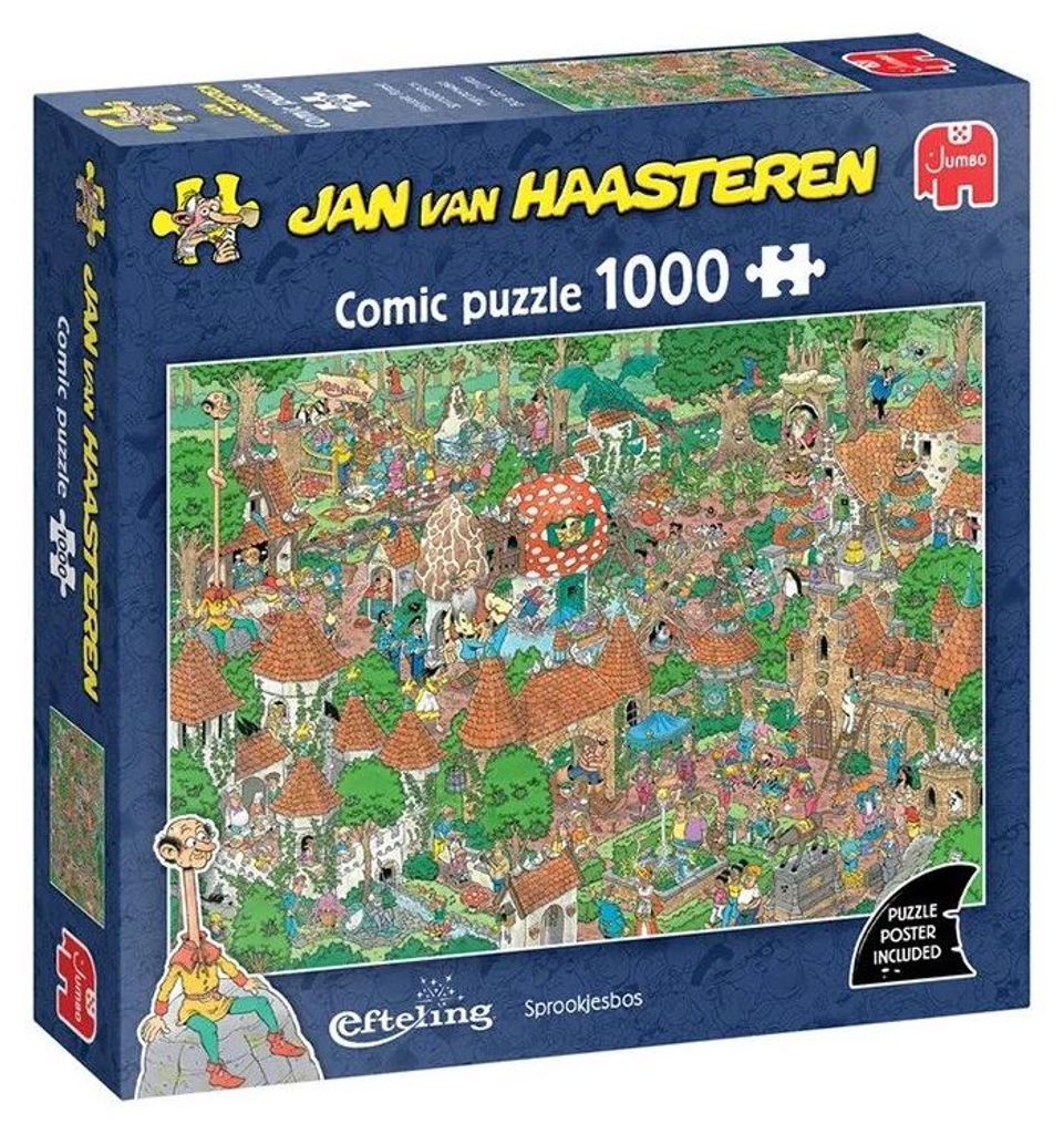 Puzzel Jan van Haasteren Efteling Sprookjesbos 1000 st Productafbeelding 