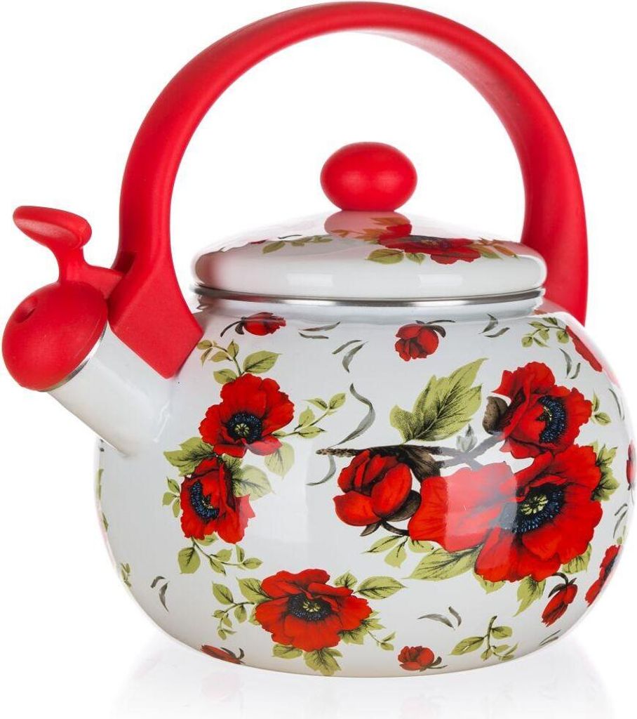 BANQUET Gwiżdżący czajnik emaliowany POPPY 2,2 l Zdjęcie produktu 
