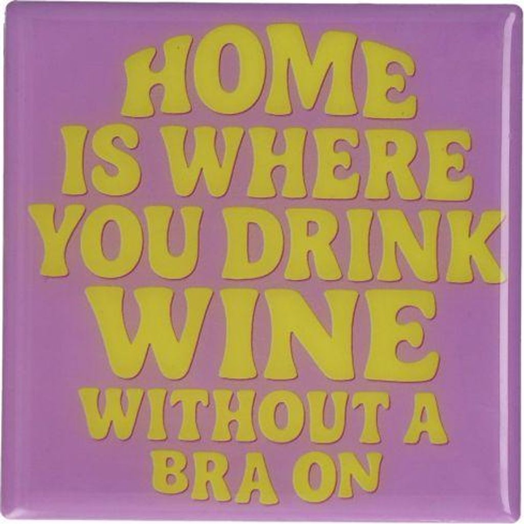Gift Company Love Tiles Untersetzer Home lila 11x11cm