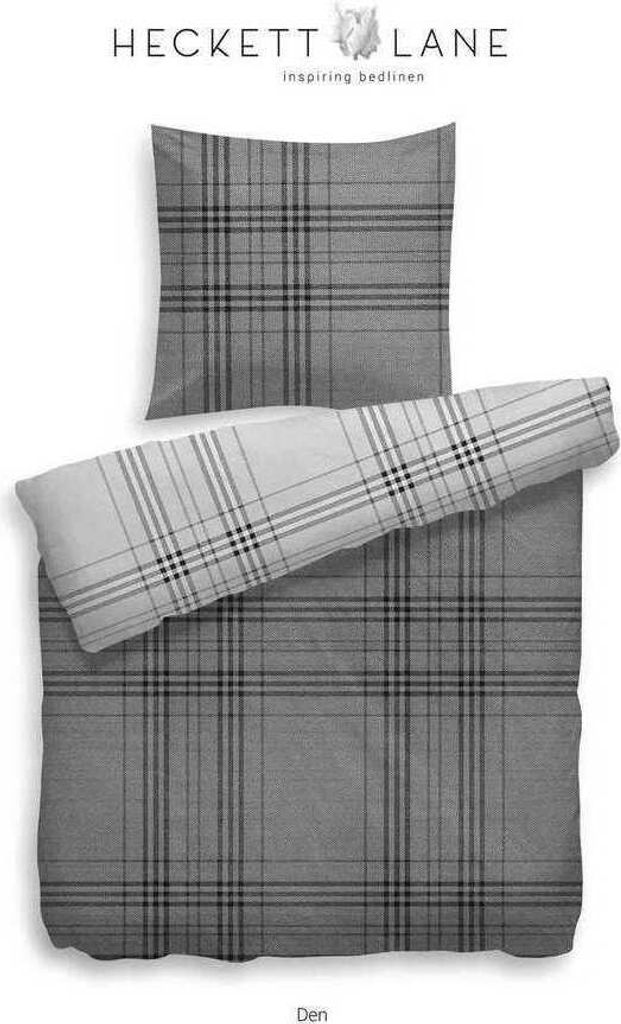 Heckett Lane Velvet Touch Wendebettwäsche Den 135x200 cm grau