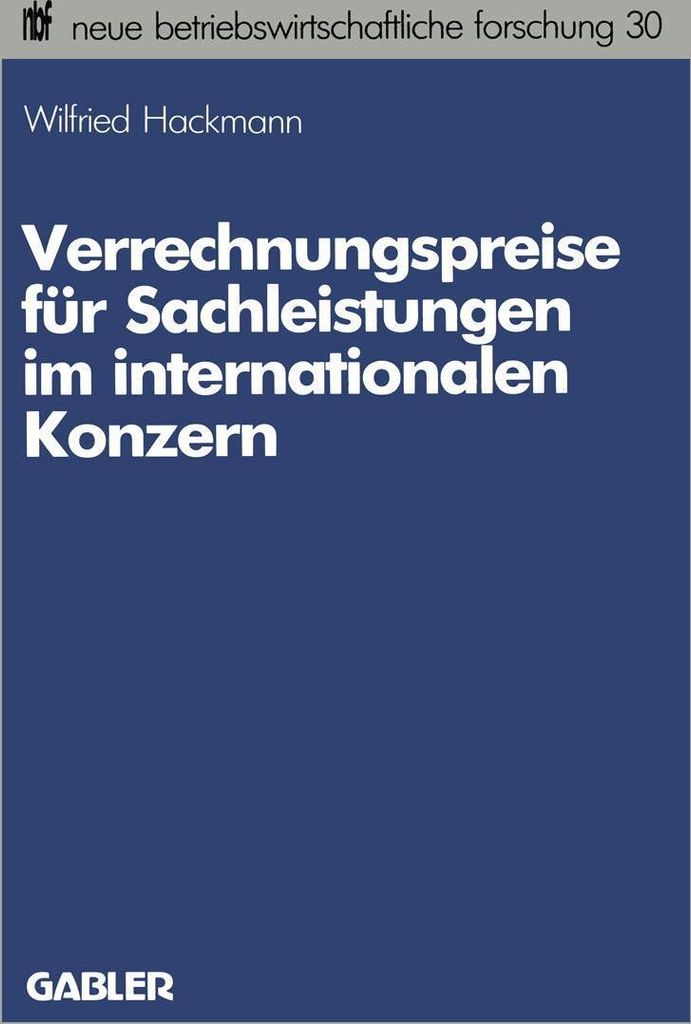 Verrechnungspreise für Sachleistungen im internationalen Konzern
