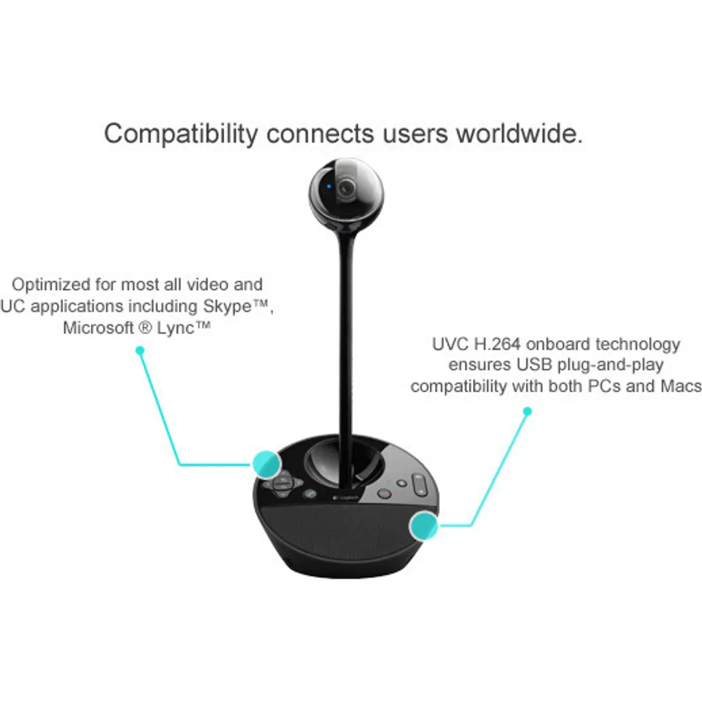 Logitech BCC950 Caméra de visioconférence Full HD avec télécommande - 18