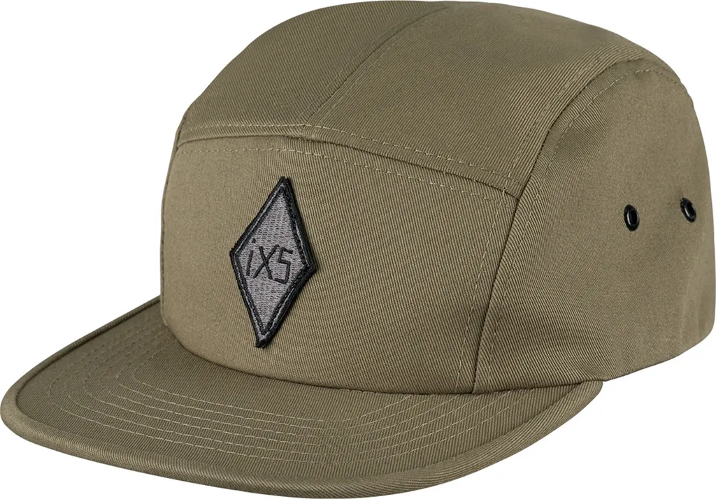 Casquette Rhombus olive en coton robuste - Confort et style 5 panels