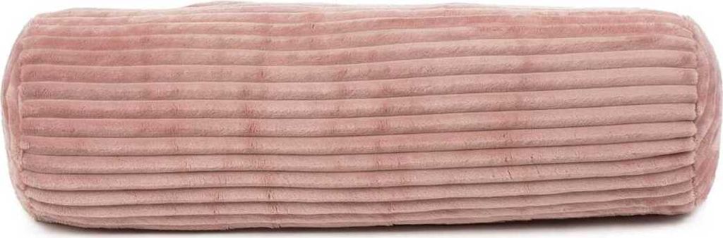 Gözze Cord-Optik Kissenrolle gefüllt altrosa 70x22 cm