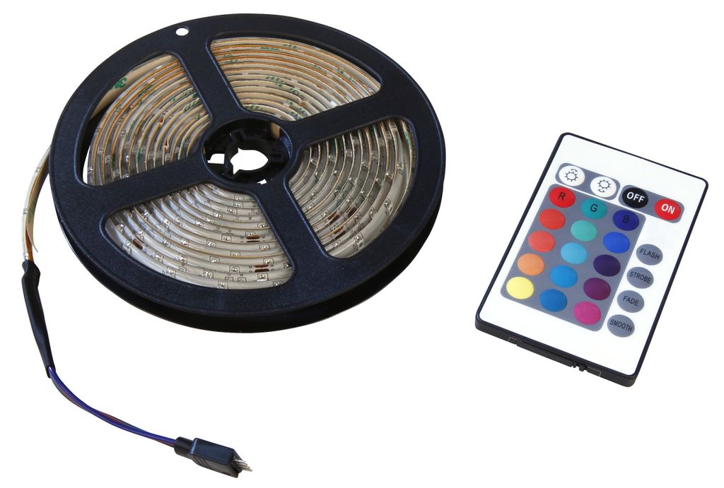 LED-Stripe GRUNDIG RGB-Komplettset 180 SMD LEDs 3m Produktbild 