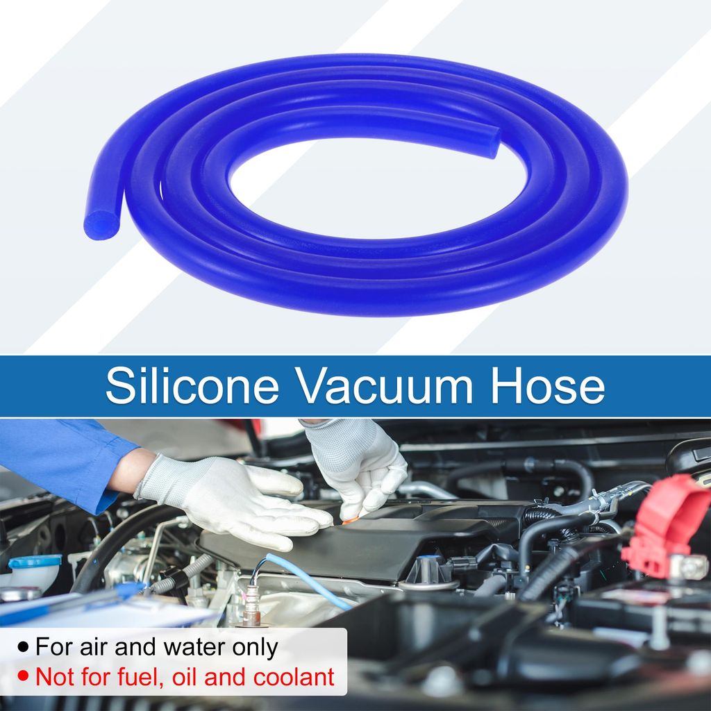 Silikon-Vakuumschlauch Hochtemperatur 5Ft 3/16" 5mm ID 3,5mm Wandstärke Automobil-Vakuumschlauch Blau 1 Stück 130PSI Maximaldruck