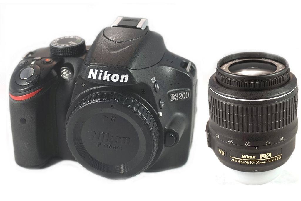 Nikon D3200 SLR-Digitalkamera (24 MP, 2,9" Display) + AF-S Produktbild 