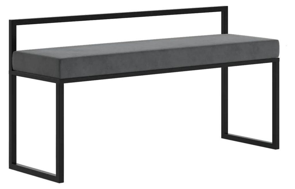 Loft-Stahlbank Judit 100 x 32 cm, gepolstert mit Produktbild 