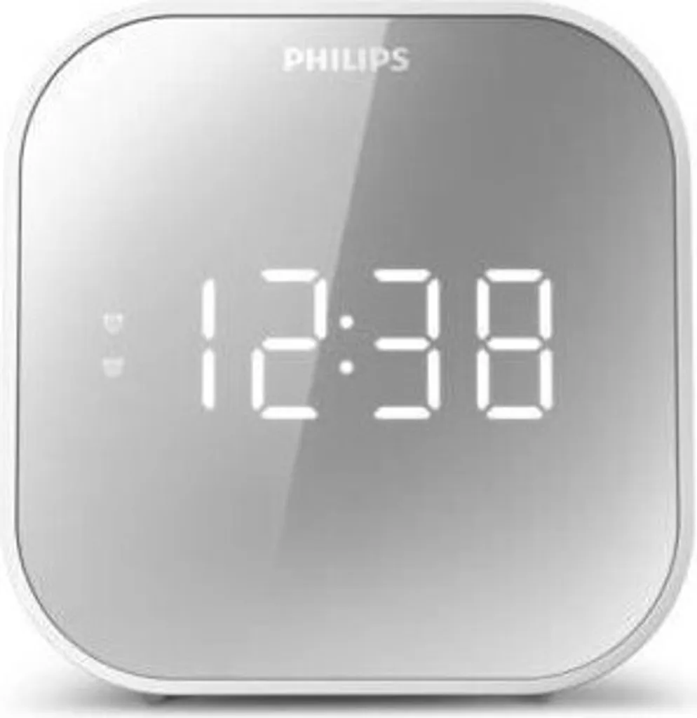 Philips TAR4406/12 Réveil miroir avec charge USB et tuner FM digital