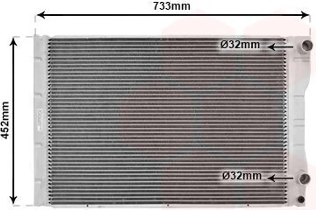 Refroidisseur moteur Renault Espace III Radiateur VAN WEZEL 43002293 JE0