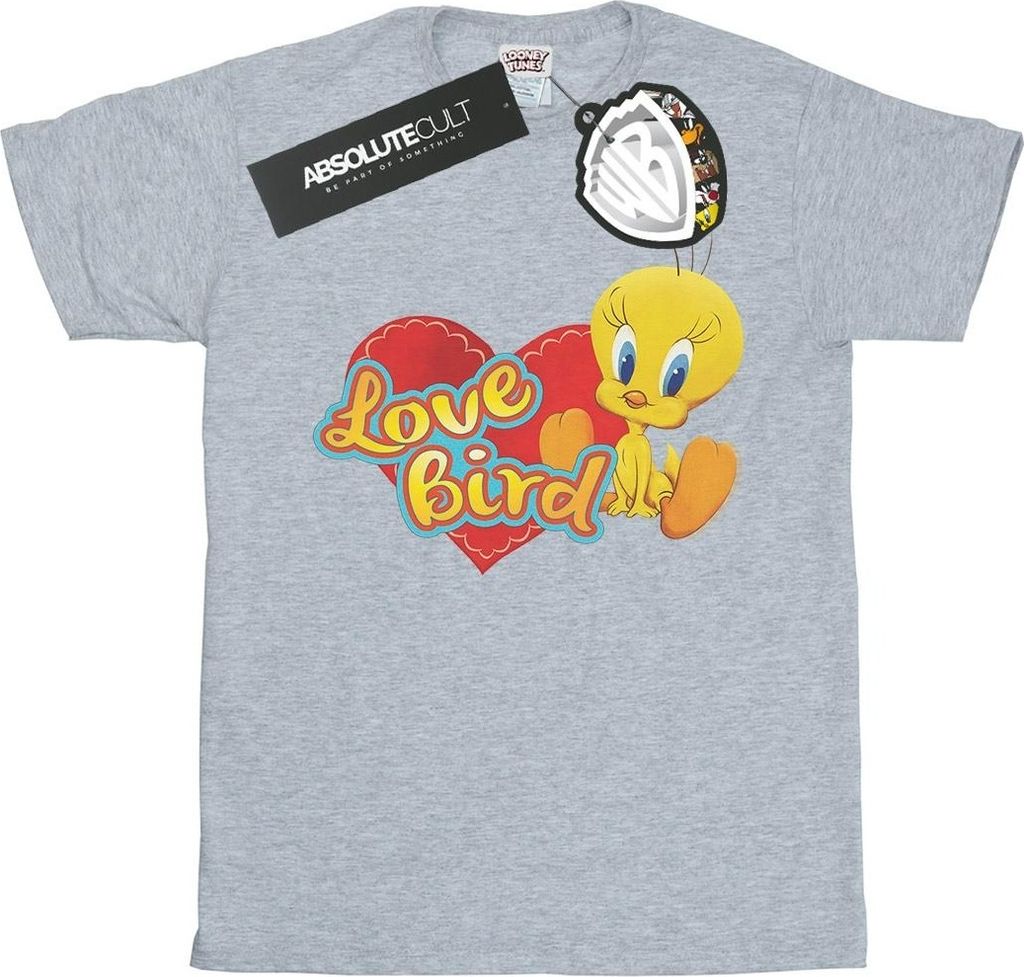 Looney Tunes - "Tweety Pie Valentine's Day Love Bird" T-Shirt für Herren BI34939 (XL) (Grau)
