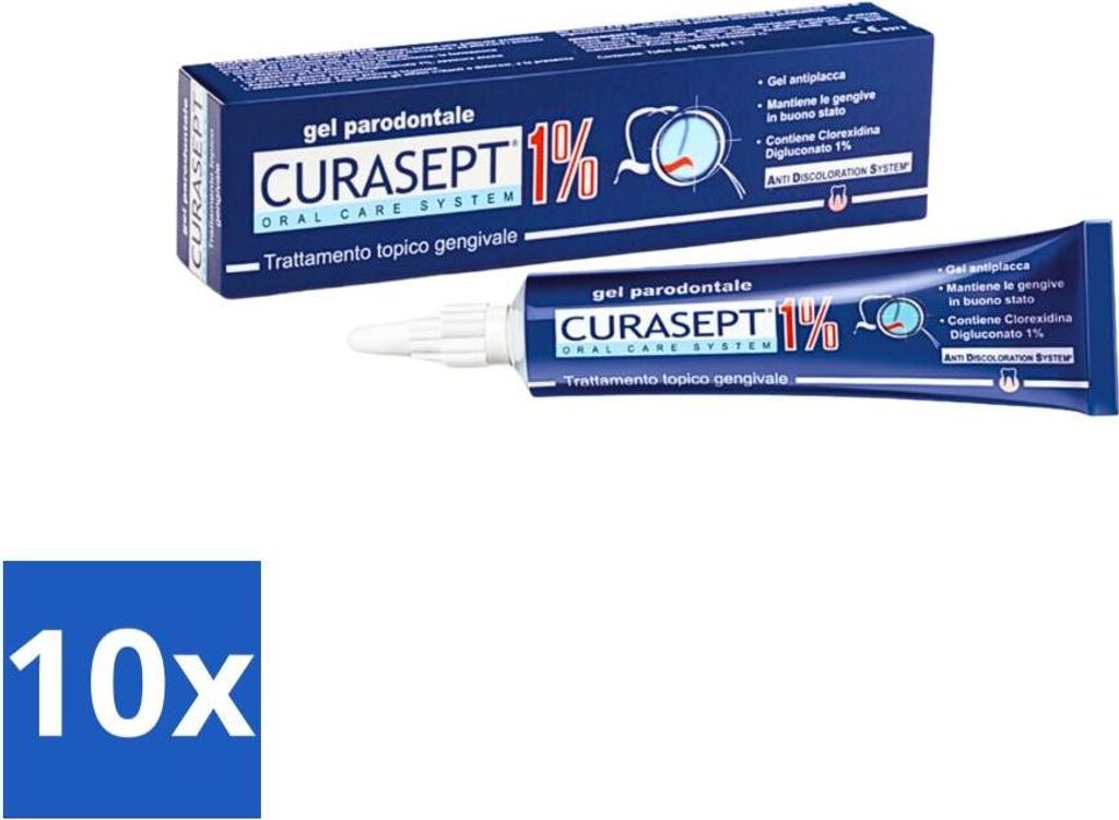 Curasept Parodontalgel 1% CHX 30 ml - Vorteilspack - 10 Stücke