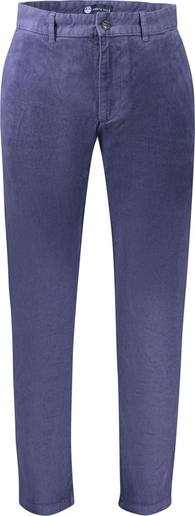 Blaue Slim Fit Samthose für Herren – Eleganz trifft Funktionalität
