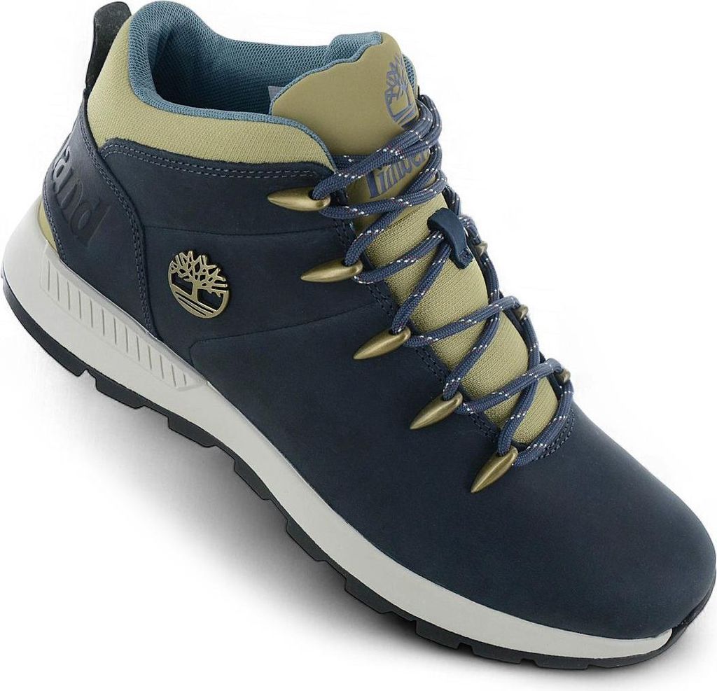 Timberland Sprint Trekker Mid Boot - Herren Winter Schuhe Stiefel Leder Blau TB0A6AKV-EP1 , EU 41 US 7.5