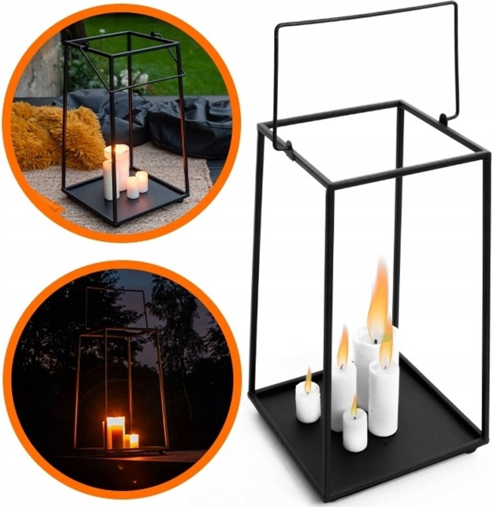 LAMPARIUM BLACK METAL LOFT SALON - Ideal für Abende im Freien