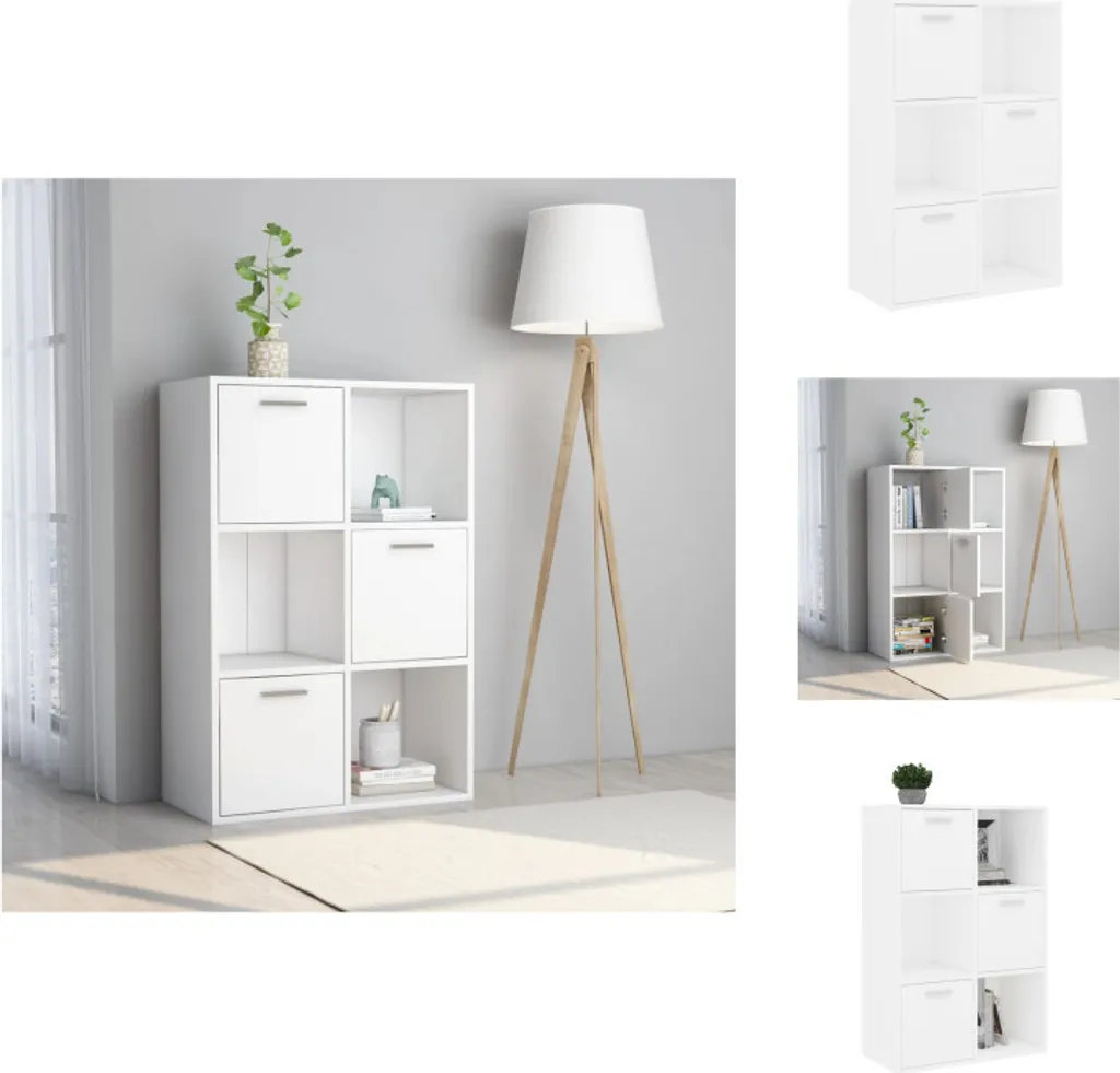 Bibliothèque étagère blanche 60 cm meuble de rangement pour salon et bureau
