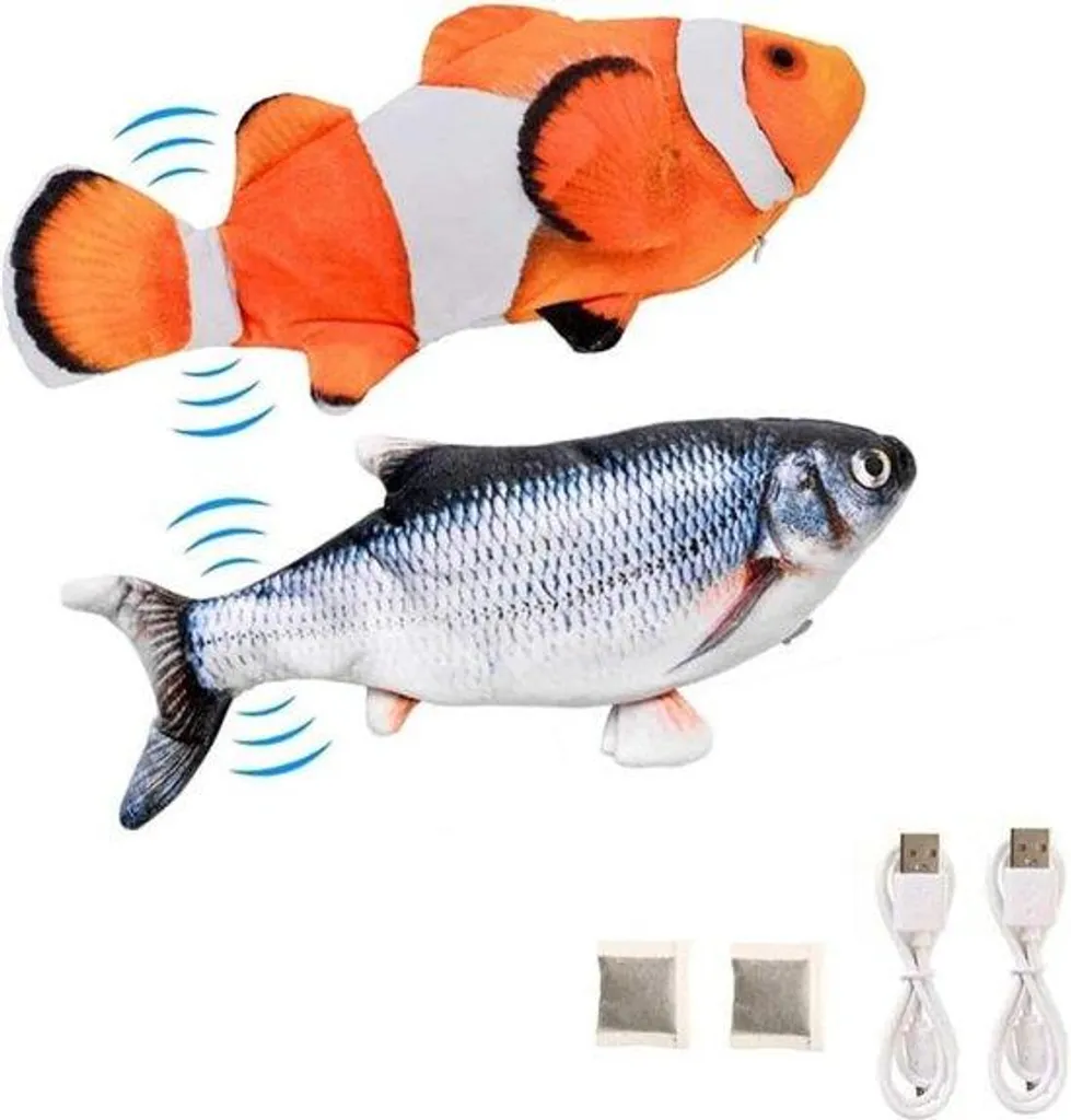 Poisson Interactif pour Chat - Jouet Animé Rechargeable avec Cataire Bio