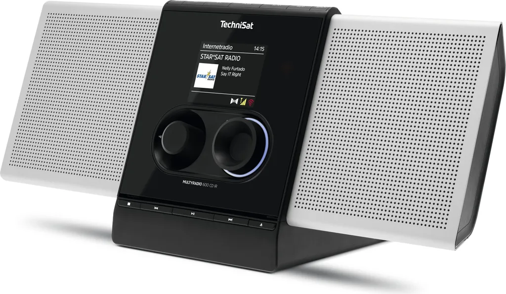 Technisat Multyradio 600 CD IR - Radio Internet Hi-Fi avec Lecteur CD Noir