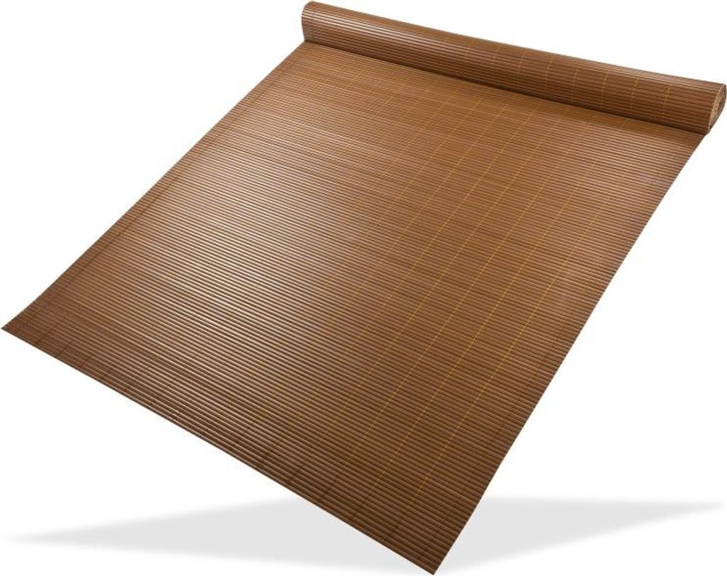 Clona na plot, bambusová rohož z PVC 100x500 cm, hnedá Obrázek produktu 