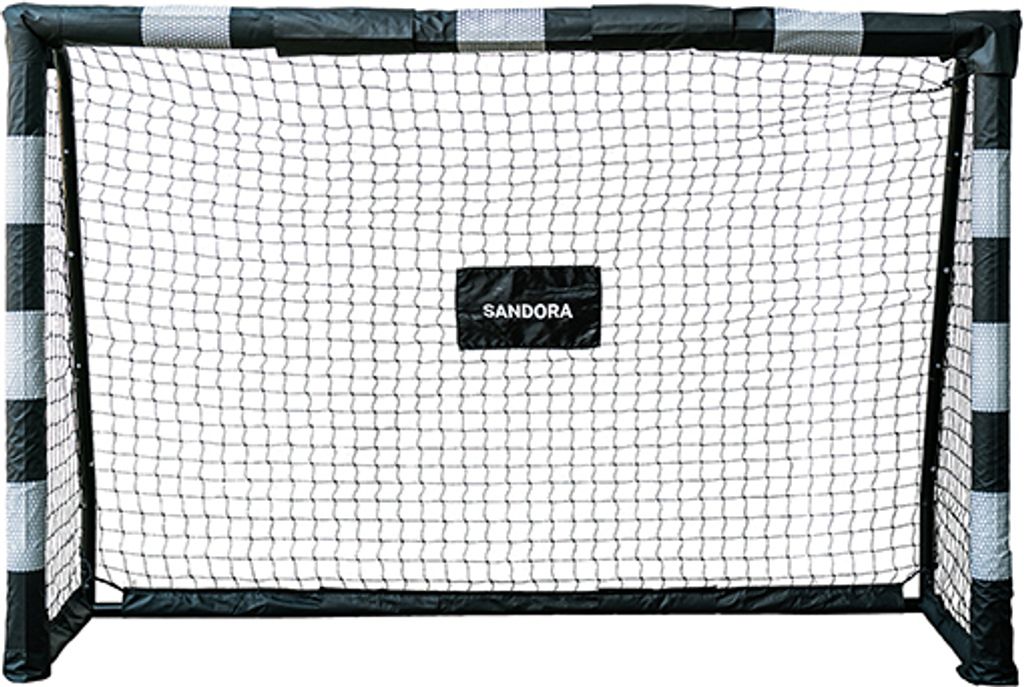 Sandora 22120 Fußballtor Hattrick M 180x120x60 schwarz/weiß