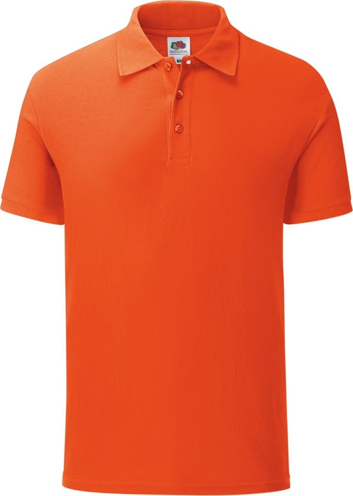 Fruit Of The Loom Herren Iconic Pique Polo Shirt PC3571 (S) (Orange)