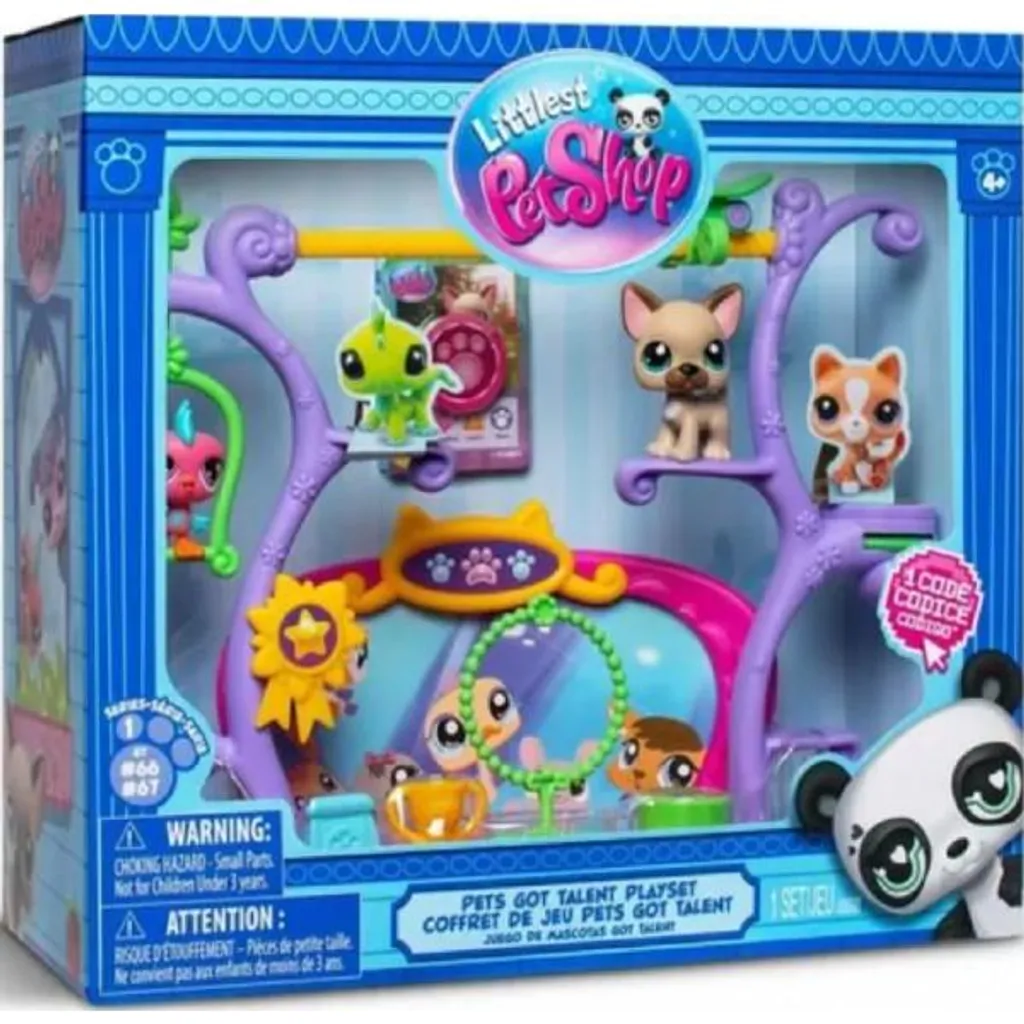 Coffret Littlest PetShop Pets Got Talent Bandai avec 2 figurines