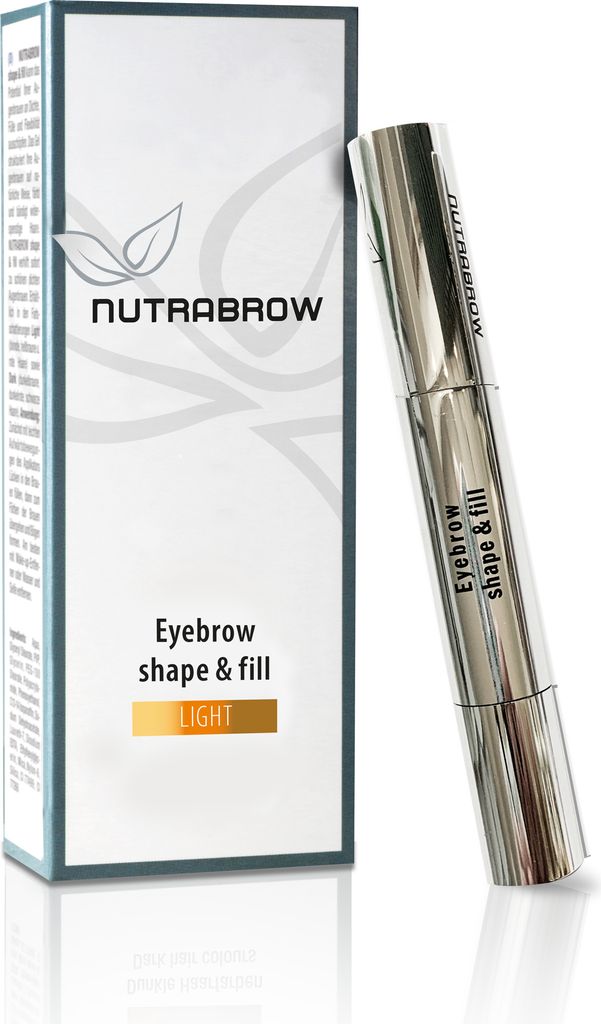 NUTRABROW Eyebrow shape & fill - 4 ml - Augenbrauen-Gel Light/Helle Haartöne - Light