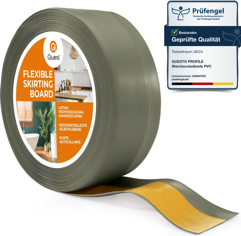 QUEST PVC podlahové lišty 50x20mm, 10m, samolepiace Obrázok produktu 