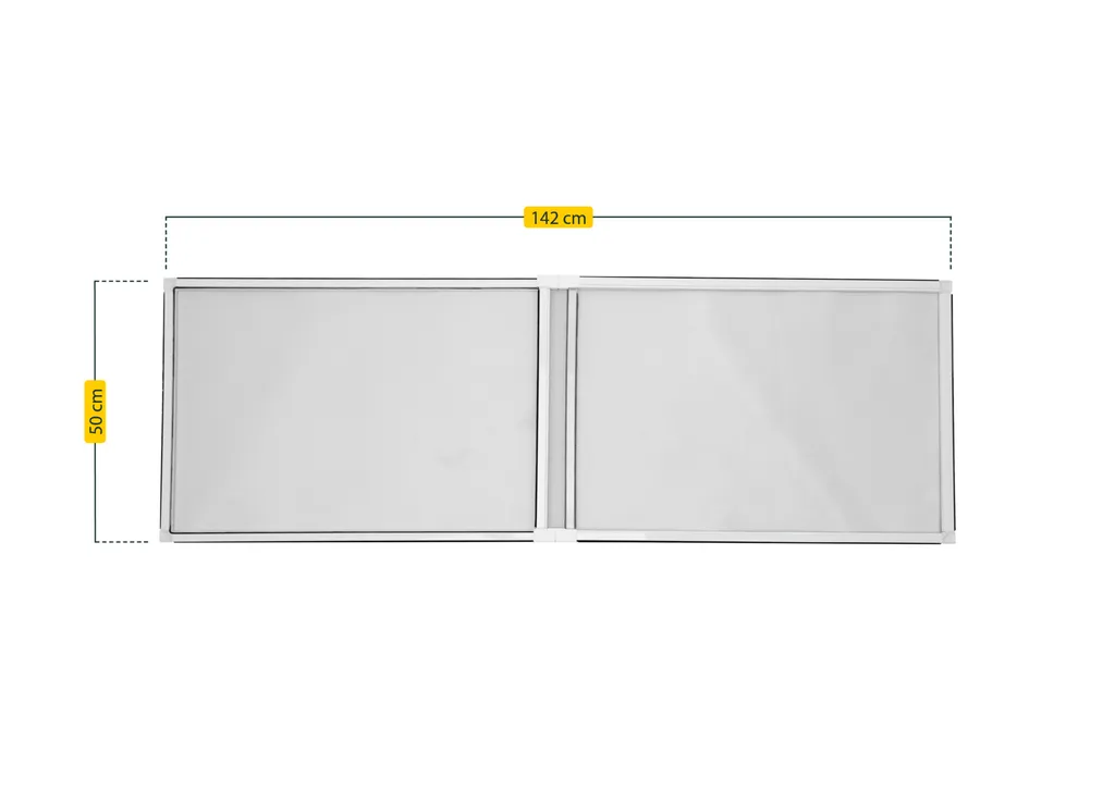 Moustiquaire Extensible Blanche Schellenberg en Aluminium Modulable