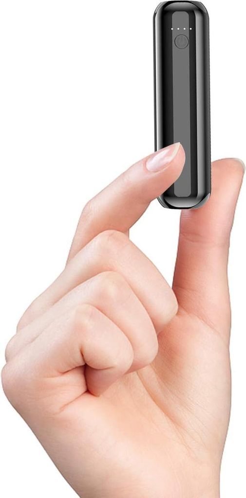 Mini Power Bank 5000mAh Powerbank Klein Aber Stark 5000mAh Kompakter Slim Externer Akku mit 2.4A Output Tragbares Handy Ladegerät für iPhone Sams...