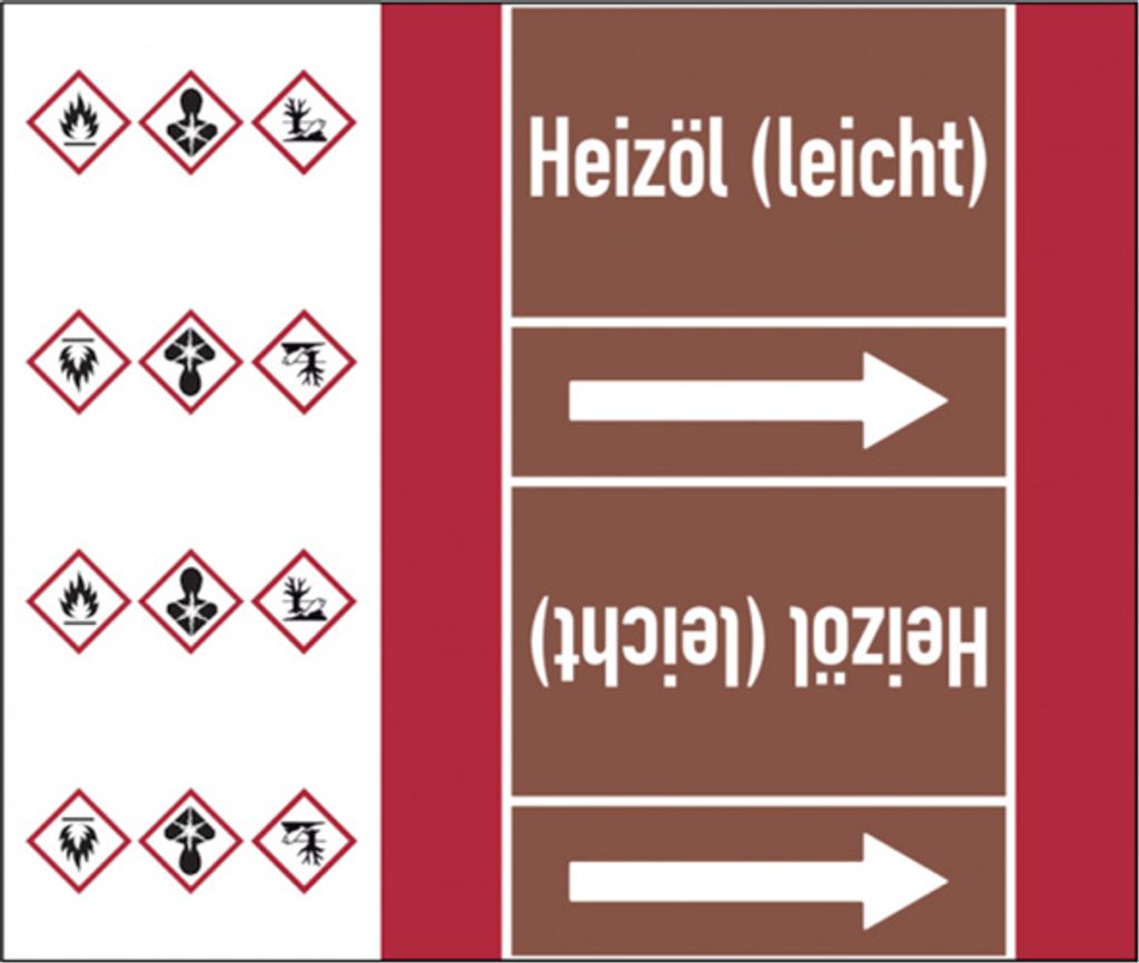 Dreifke Rohrleitungsband, Heizöl (leicht), Rolle = 33 m | Folie selbstkleben...