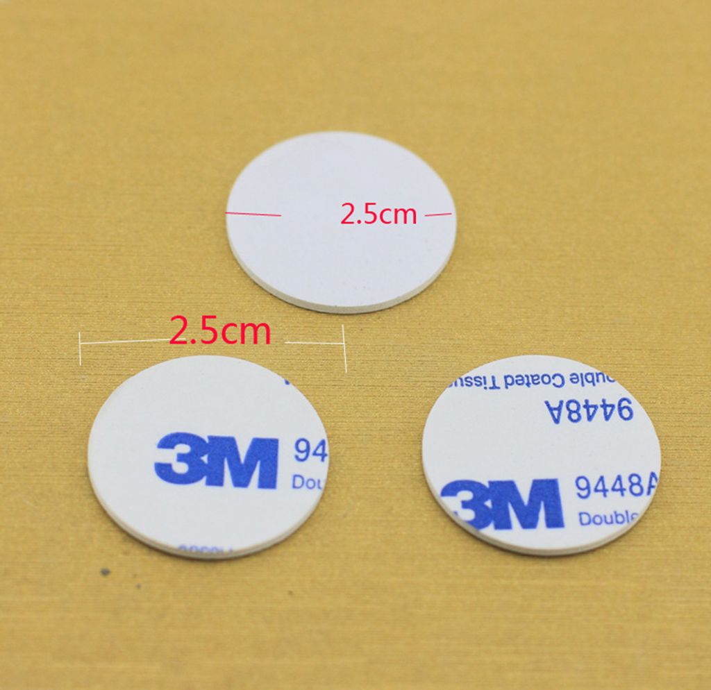 50CPS Double Sided Foam Tape Strong Pad Montage Runden Auto Home Verwendung Klebstoffe 2,5cm Durchmesser
