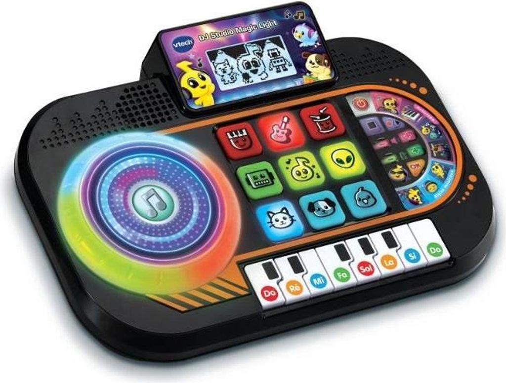 VTech Jouets Electroniques Educatifs DJ STUDIO MAGIC LIGHT, 3 Jahr(e), Batterien erforderlich, AA, Kunststoff, Mehrfarbig