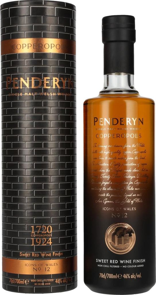 Penderyn COPPEROPOLIS Icons of Wales Single Malt Welsh Image du produit 