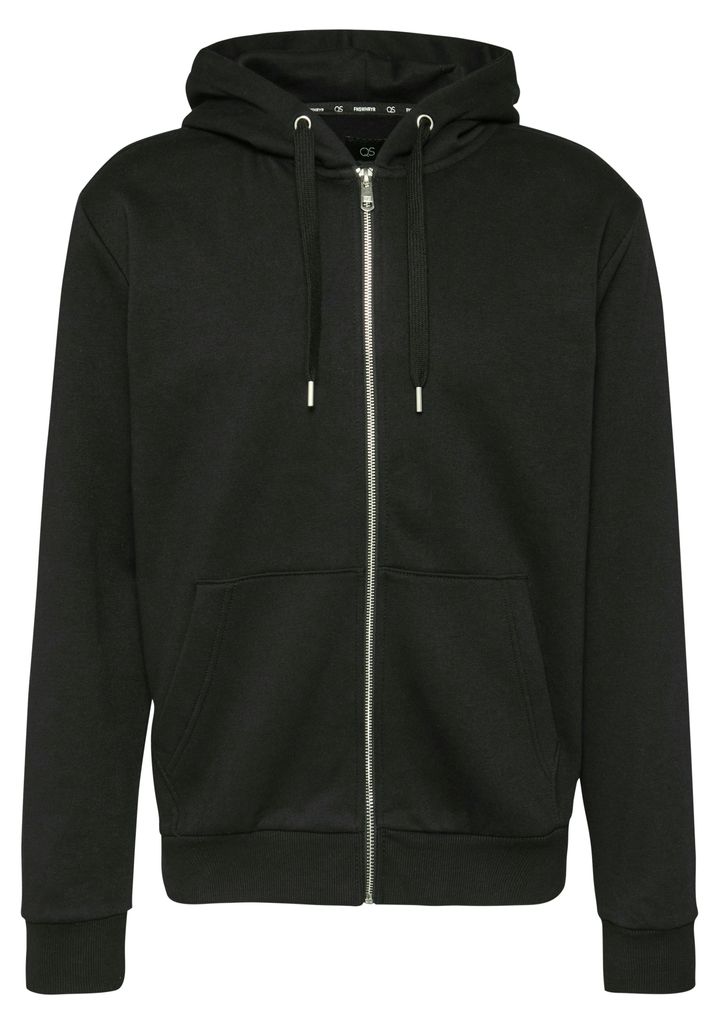 s.Oliver Sweatjacke aus gebürsteter Qualität mit Kapuze und Reißverschluss Regular Fit