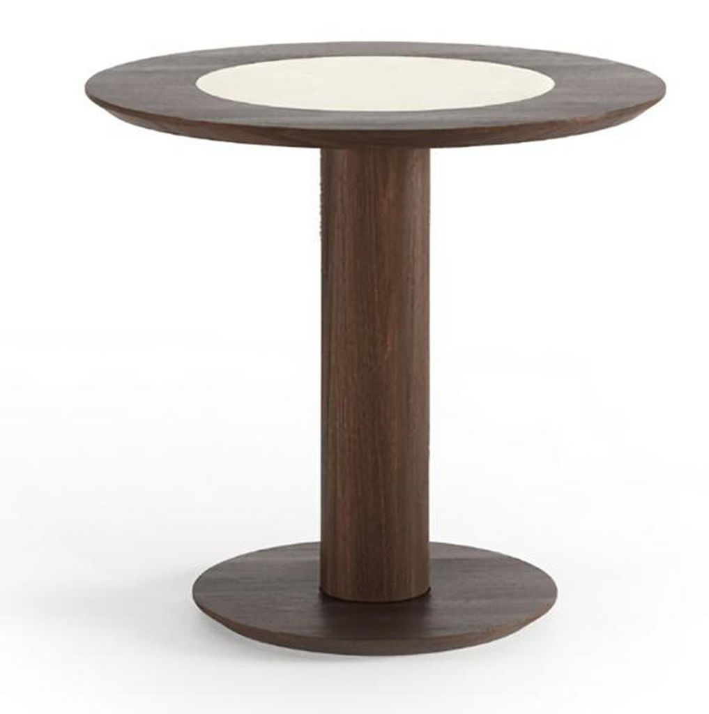 Modern Beistelltisch Braun Edle Tisch Runde Tische Wohnzimmer Sofatisch
