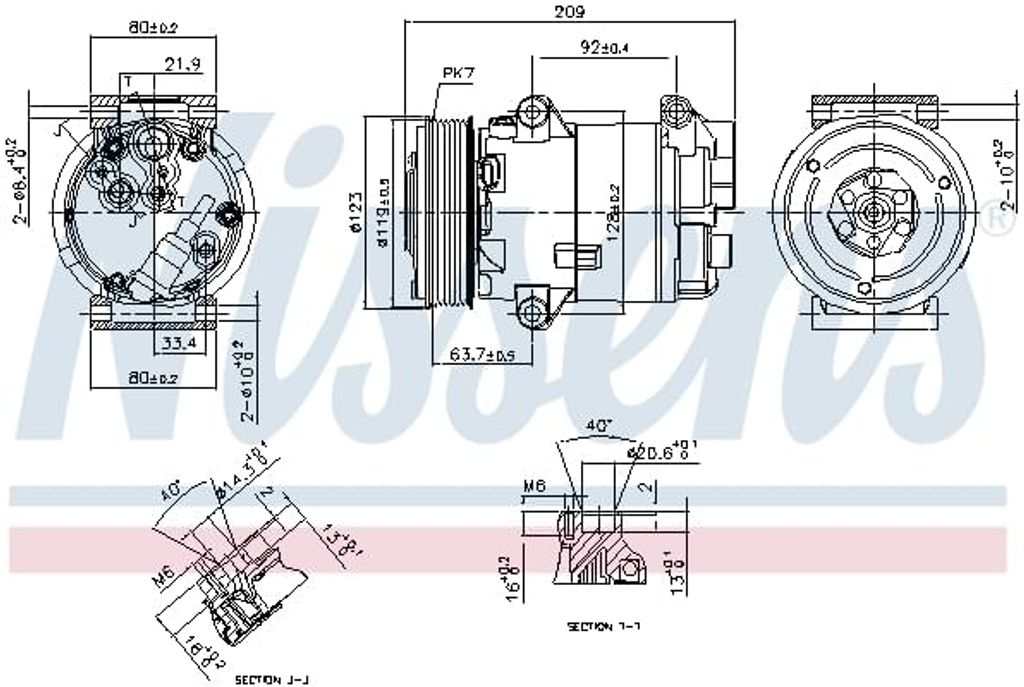 NISSENS 89323 CVC Klimaanlage Klimakompressor PAG 46 R134a Produktbild 