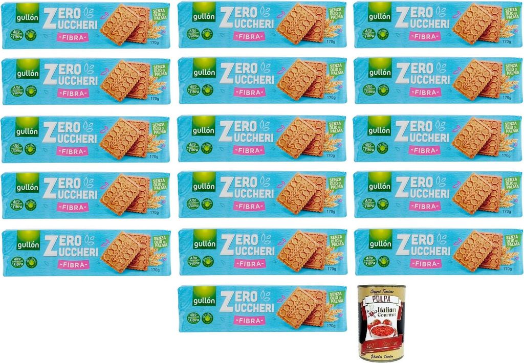 16x Gullón Fibra Biscotti Zero Zuccheri,Ballaststoffreiche Produktbild 