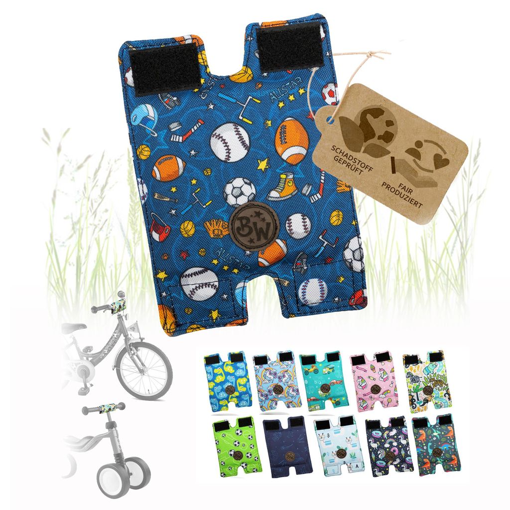 BambinIWelt Lenkerpolster, Lenkerschutz für Roller, Scooter, Fahrrad, Laufrad, Dreirad, für Puky Modelle, Modell 1 groß