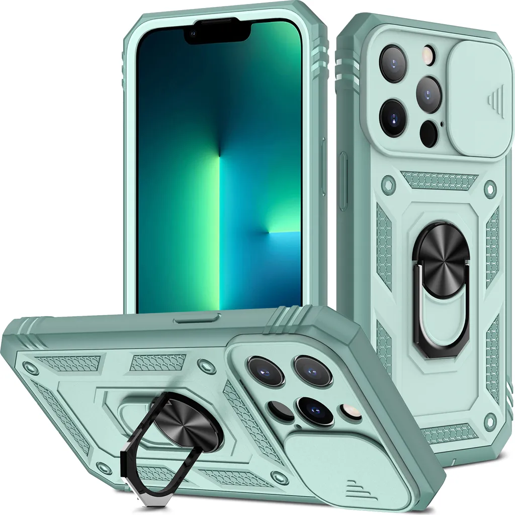 Custodia IPhone 14 Pro Con Mosaico In Vetro Colorato – Protettiva Antiurto E Antigraffio, Design 2 In 1 (6,1 Pollici)