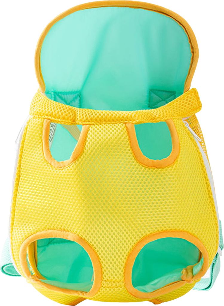 Haustier-Trage-Rucksack, verstellbar, für die Vordertasche, mit Beinen nach außen, Reisetasche für kleine und mittelgroße Haustiere, Radfahren,...