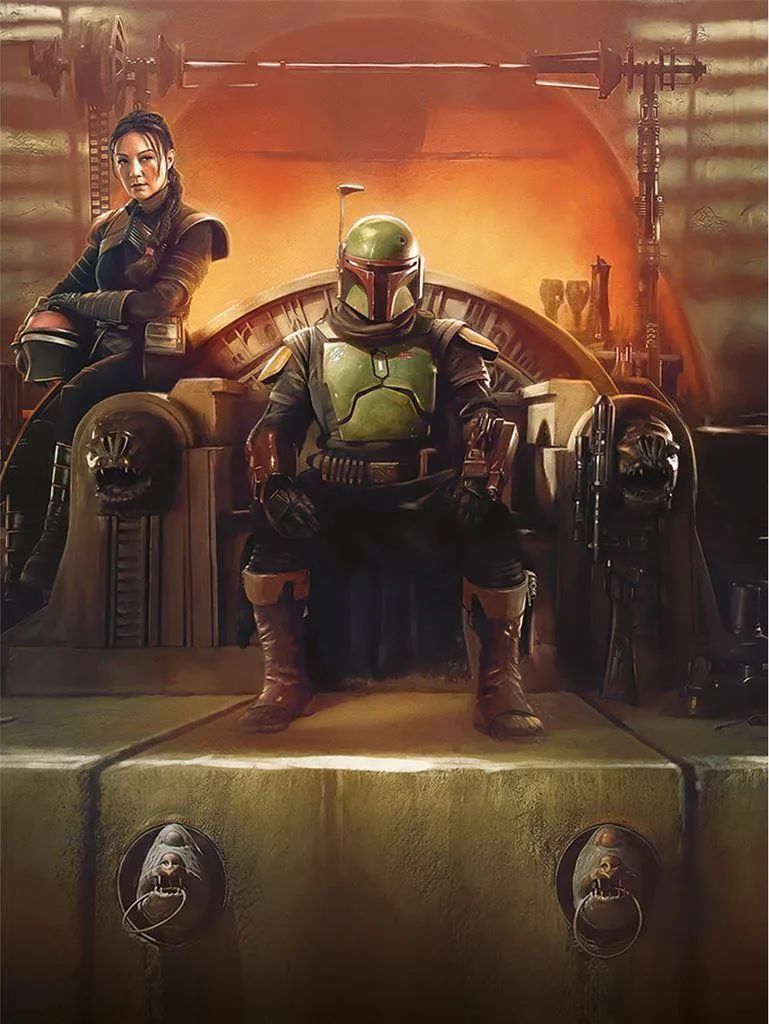 Tableau Star Wars The Book of Boba Fett PM9161 Toile Encadrée 80x60cm