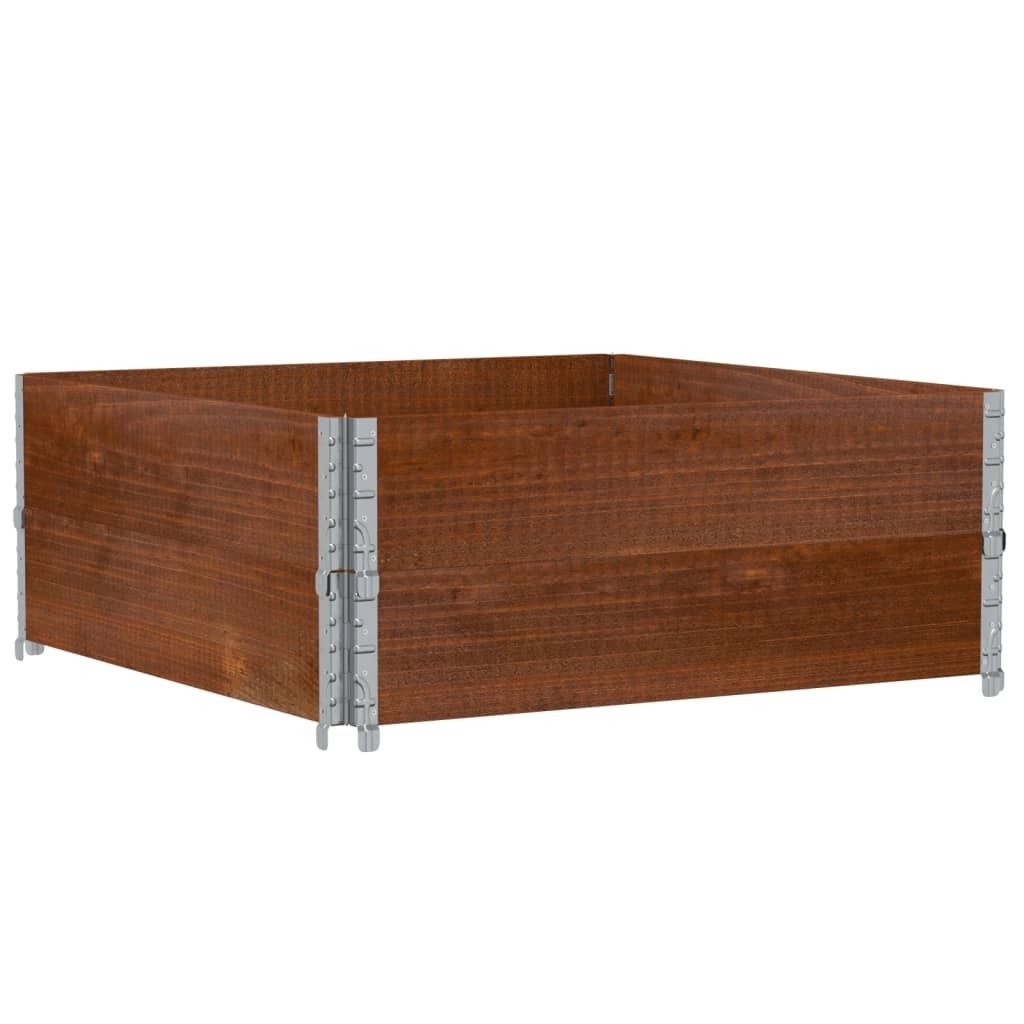 vidaXL Fioriera marrone 100x100 cm in legno di pino Immagine del prodotto 
