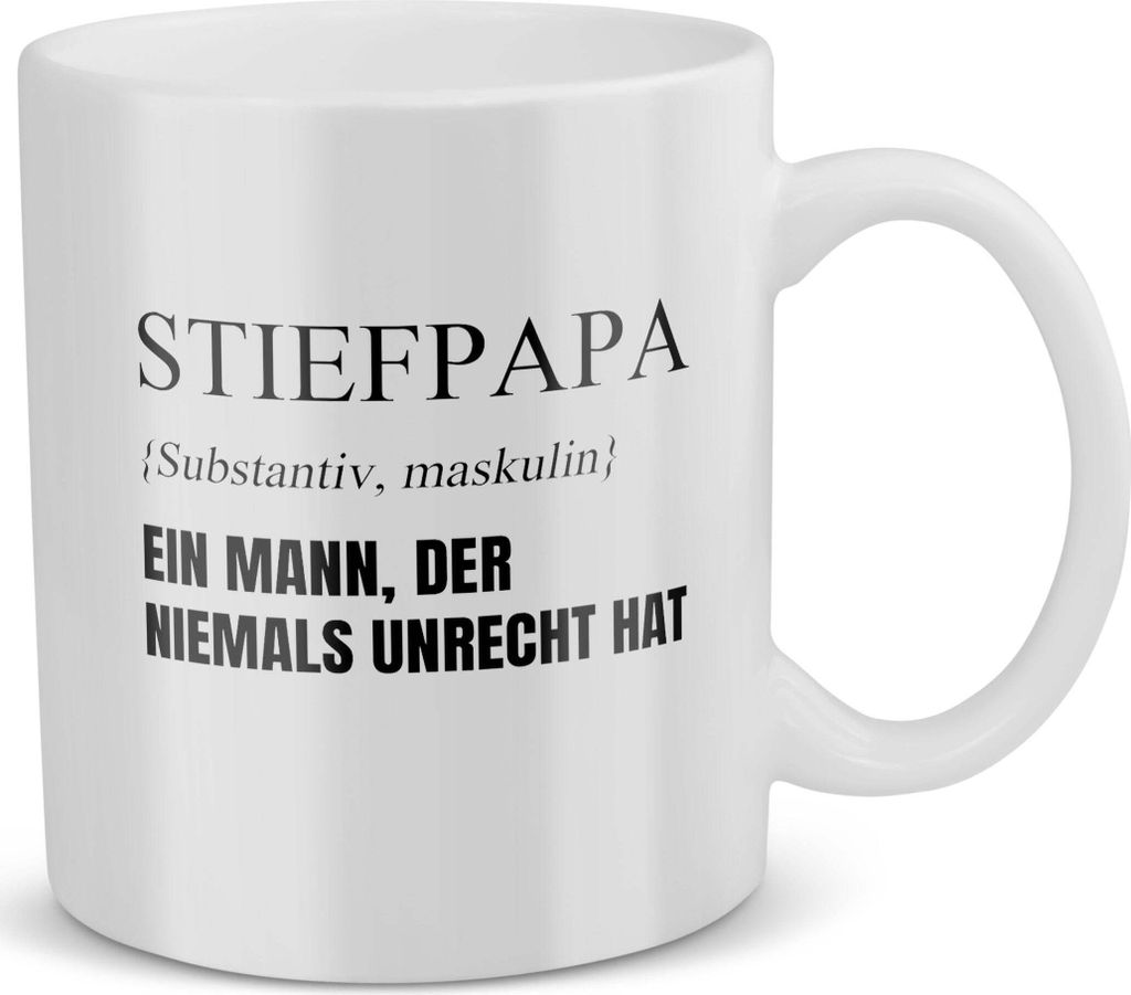 22Feels Stiefpapa Geschenk Vatertag Bonuspapa Stiefvater Tasse Herrentag Geburtstag Weihnachten Kaffeetasse Patchwork Familie Stiefeltern Geschenkidee