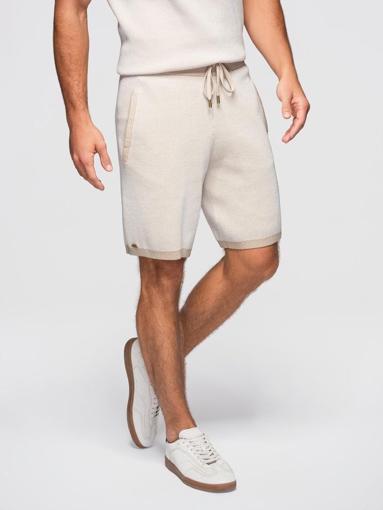 OMBRE Shorts mit regulierbarem Bund im Regular Fit OM-SRCS-0202 beige M