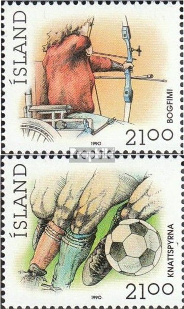 Briefmarken Island 1990 Mi 728-729 (kompl.Ausg.) postfrisch Sport