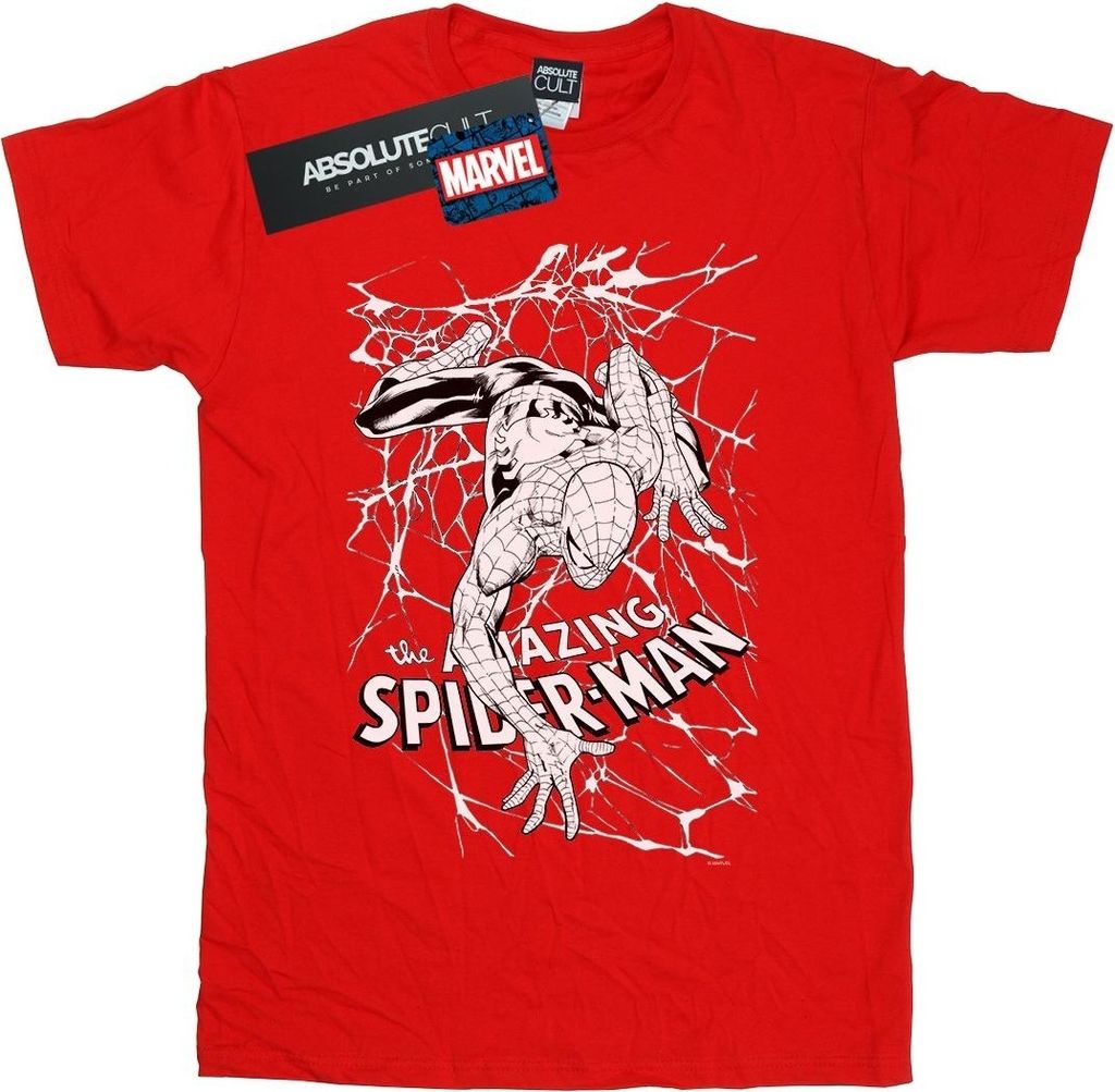 Marvel - "Web Crawler" T-Shirt für Mädchen BI31456 (116) (Rot)